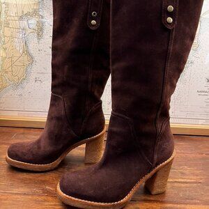 UGG Australia Josie convertible tall boots in chocolate brown suede Sz 7